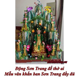 Động Sơn Trang để thờ ai – Mẫu văn khấn ban Sơn Trang đầy đủ