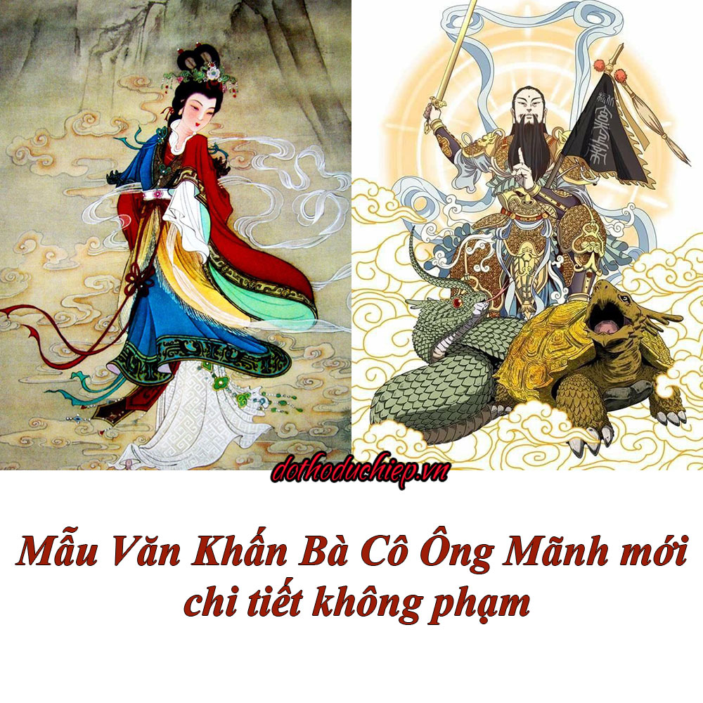 Mẫu Văn Khấn Bà Cô Ông Mãnh mới chi tiết không phạm