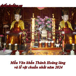 Mẫu Văn khấn Thành Hoàng làng và lễ vật chuẩn nhất năm 2024