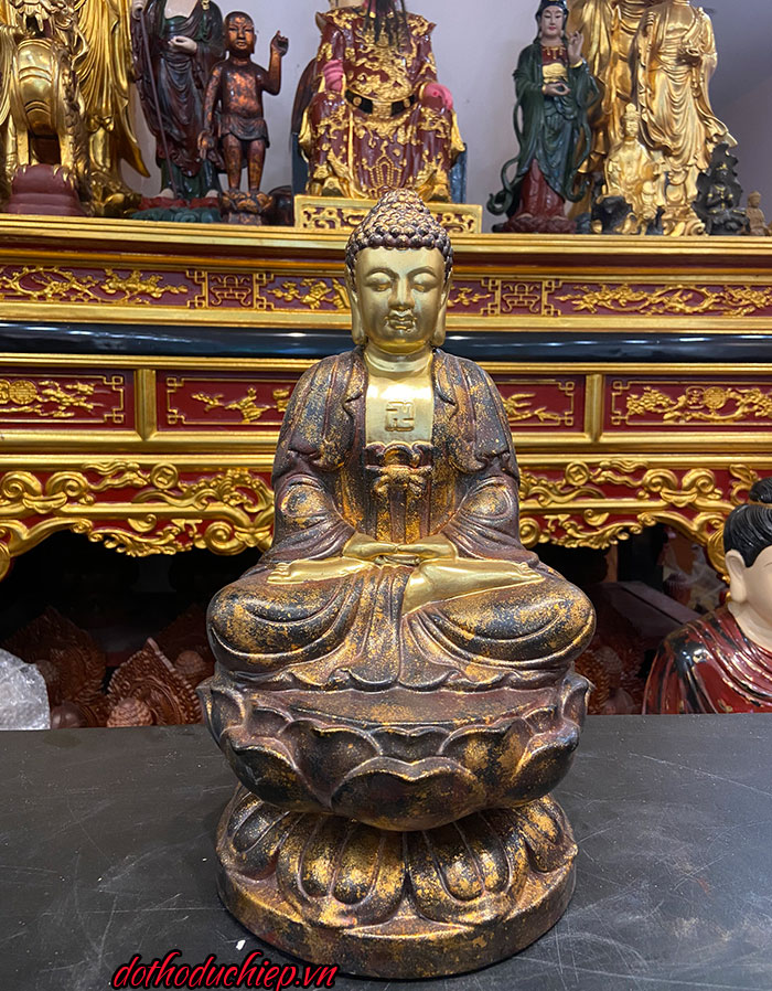 Tượng Phật A Di Đà cao 37 sơn giả cổ