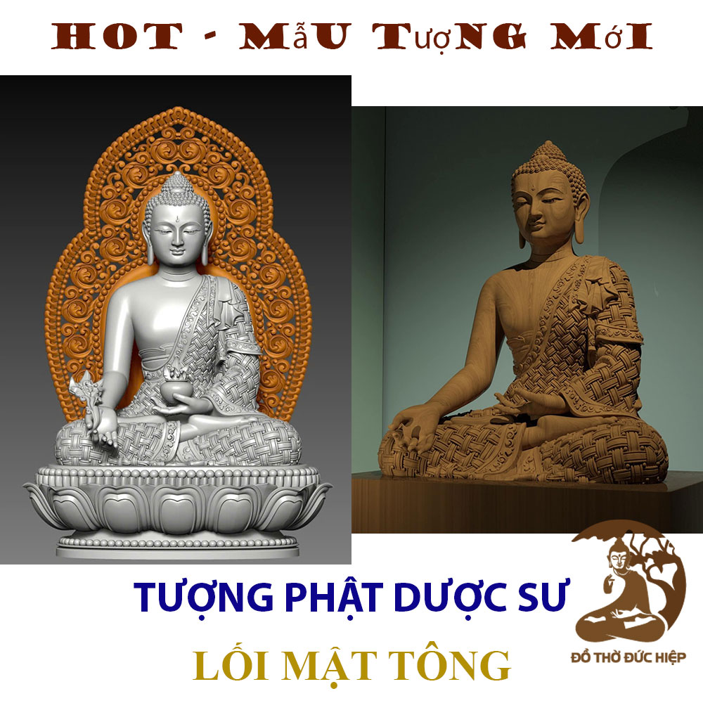 Hot – Mẫu tượng mới: TƯỢNG PHẬT DƯỢC SƯ LỐI MẬT TÔNG