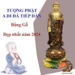 Tượng phật A Di Đà tiếp dẫn bằng gỗ đẹp nhất 2024