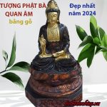 Tượng Phật Bà Quan Âm bằng gỗ đẹp nhất 2024